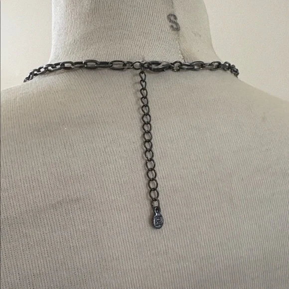 Unknown designer art Nouveau steam punk floral with butterfly necklace - Picture 4 of 5